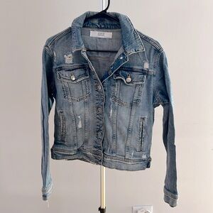 ZARA Distressed Denim Jacket - Medium